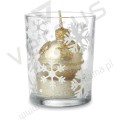 Szklany świecznik GLITTERIE