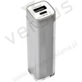 Zestaw power bank 2200 mAh, ładowarka i wtyczka EU
