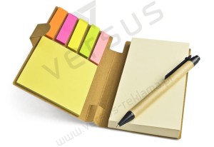 Notes ekologiczny z długopisem