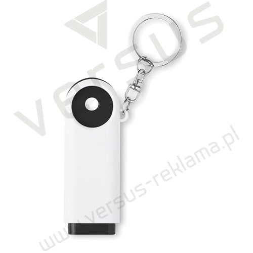 Brelok z latarką i żetonem COMPRAS