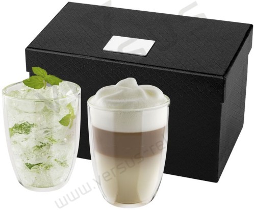 2-częściowy zestaw szkła Boda, przeźroczysty