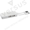 Hub USB Grid z dwoma kablami