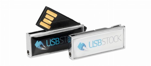 Pamięć USB z naklejką epoksydową PDslim-24 Doming