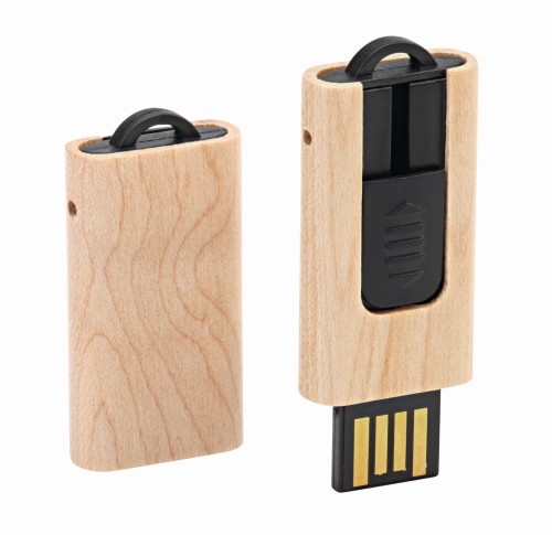 Drewniany wysuwany pendrive PDslim-41