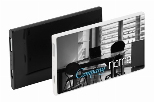 Plastikowy powerbank z nadrukiem full kolor PBslim-2 2200 mAh