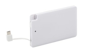 Powerbank 2500 mAh z wbudowanym kablem PBslim-5