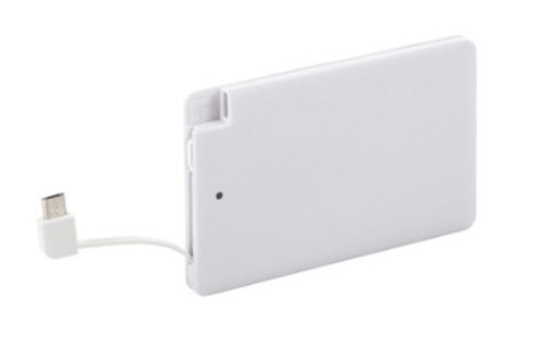Powerbank 2500 mAh z wbudowanym kablem PBslim-5