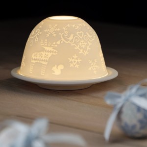 Porcelanowy świecznik NATALE