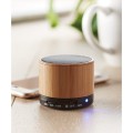 Głośnik bluetooth w bambusowej obudowie Round Bamboo