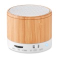 Głośnik bluetooth w bambusowej obudowie Round Bamboo