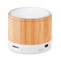 Głośnik bluetooth w bambusowej obudowie Round Bamboo
