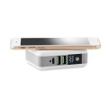 Power bank z ładowarką indukcyjną i adapterami Topower