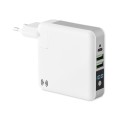 Power bank z ładowarką indukcyjną i adapterami Topower