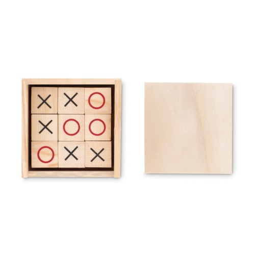 Drewniana gra w kółko i krzyżyk Tic Tac Toe