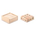 Drewniana gra w kółko i krzyżyk Tic Tac Toe