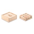 Drewniana gra w kółko i krzyżyk Tic Tac Toe