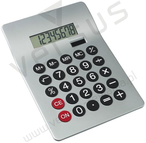 Kalkulator podwójnie zasilany GLOSSY