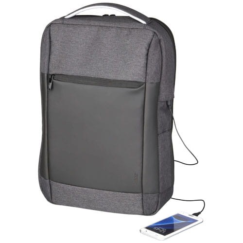 Plecak na laptop z portem USB Slim