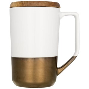 Kubek ceramiczny z drewnianą pokrywką Tahoe