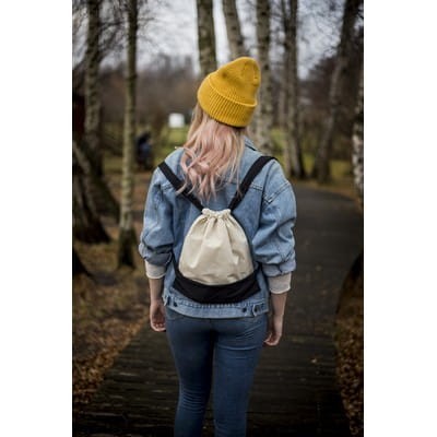 Worek plecak z szerokimi paskami