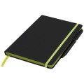 Średni notes w linie Noir Edge Medium