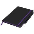 Średni notes w linie Noir Edge Medium