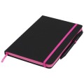Średni notes w linie Noir Edge Medium