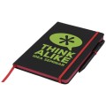Średni notes w linie Noir Edge Medium