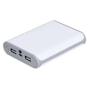 Power bank 8000 mAh z 5 diodami wskazującymi poziom naładowania i lampką LED