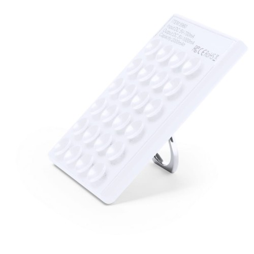 Power bank 2000 mAh z przyssawkami i stojakiem na telefon