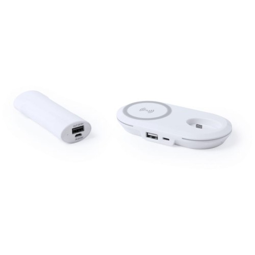 Power bank 2200 mAh, bezprzewodowa ładowarka do telefonu