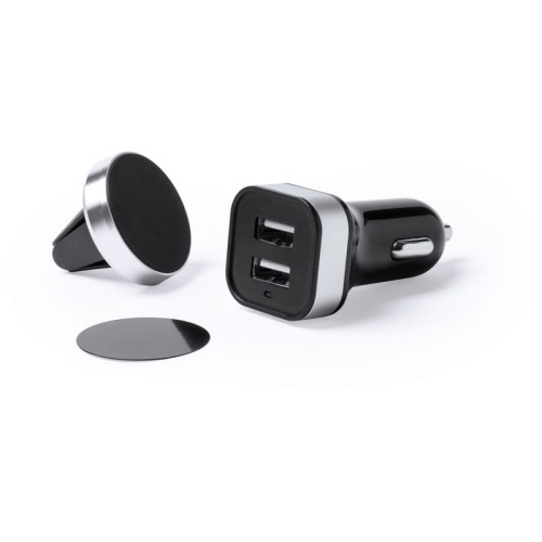 Zestaw podróżny z ładowarką USB i magnetycznym uchwytem do telefonu