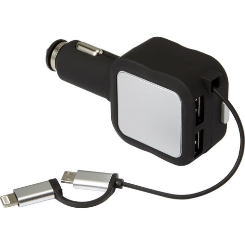 Ładowarka samochodowa z rozwijanym kablem