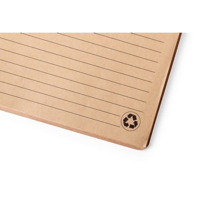 Bambusowy notatnik ok. A5 z elastycznym zamknięciem