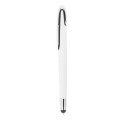 Długopis touch pen z kolorową gumową końcówką