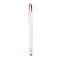 Długopis touch pen z kolorową gumową końcówką