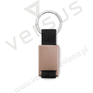 Prostokątny brelok Tech Black