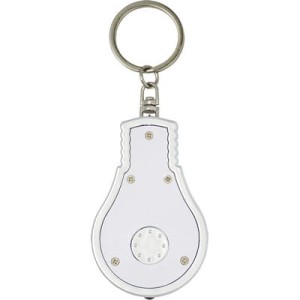Plastikowy brelok do kluczy "żarówka"