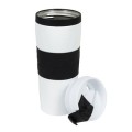  Kubek termiczny 400 ml Air Gifts, z kolorową silikonową opaską