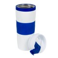  Kubek termiczny 400 ml Air Gifts, z kolorową silikonową opaską