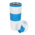  Kubek termiczny 400 ml Air Gifts, z kolorową silikonową opaską