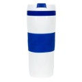  Kubek termiczny 400 ml Air Gifts, z kolorową silikonową opaską