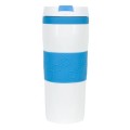  Kubek termiczny 400 ml Air Gifts, z kolorową silikonową opaską
