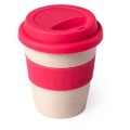  Bambusowy kubek 380 ml, z silikonowym uchwytem