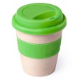  Bambusowy kubek 380 ml, z silikonowym uchwytem
