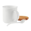 Porcelanowy kubek z bambusową pokrywką Kenya