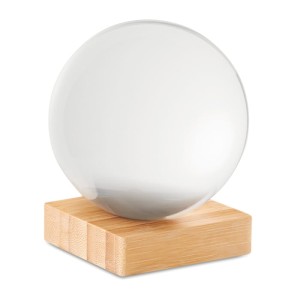 Szklana kula na podstawie bambusowej Beira Ball