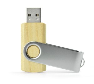Pamięć USB TWISTER WALNUT z drewna orzechowego