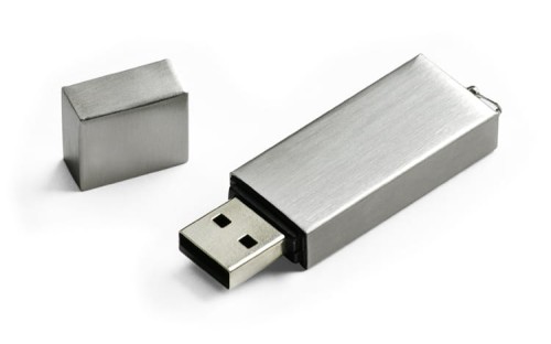 Pamięć USB VENEZIA 16 GB ze szczotkowanego metalu