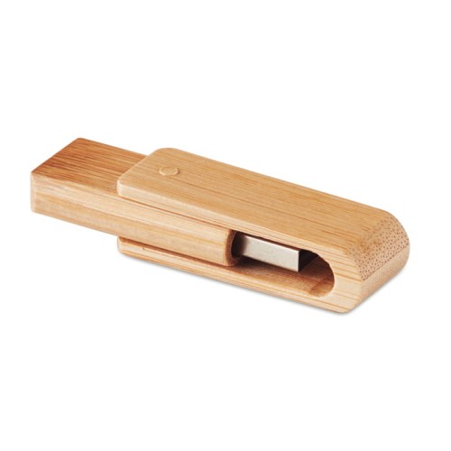 Pendrive obracany 16 gb w bambusowej obudowie Techi